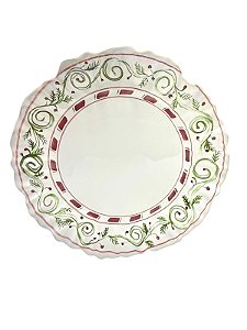 Conjunto com 4 Pratos Rasos Tresors de Noel Natal - 28cm