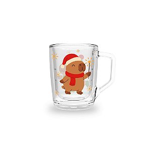 Conjunto com 4 Xícaras Capivaras de Natal - 60ml