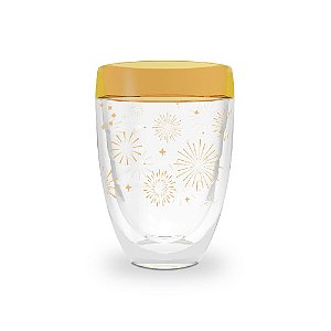 Copo HighLight Amarelo Fogo e Estrela - 400ml Festas