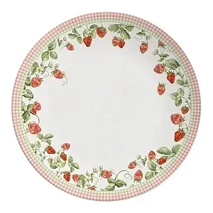 Conjunto com 6 Pratos Rasos Coup Doce Encanto Páscoa - 29cm