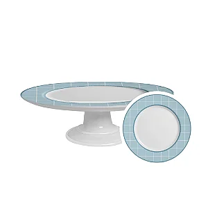 Boleira Média Laços de Páscoa Azul - 29cm