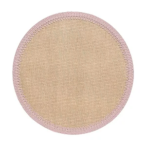 Jogo Americano Redondo Brazil Nature Circular Rosa - 40cm