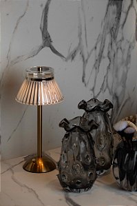 Luminária de Mesa LED Cristal - 32cm x 15,5cm