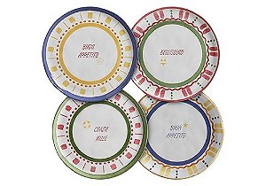 Conjunto Prato Raso Summer - 4 Unidades Diversas