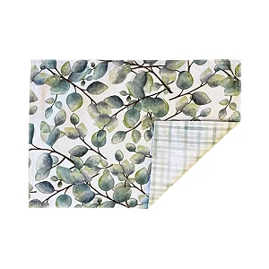 Jogo Americano Retangular Impermeável Acqua Eucaliptos - 35cmx50cm Auguri Casa