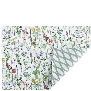 Jogo Americano Redondo Acqua Giardino Nuovo - 35cmx50cm Auguri Casa