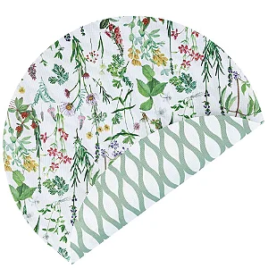 Jogo Americano Redondo Impermeável Acqua Giardino Nuovo - 40cm Auguri Casa