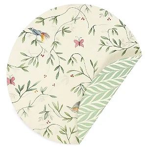 Jogo Americano Redondo Impermeável Acqua Uccellino - 40cm Auguri Casa