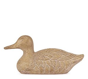 Escultura Pato em Polirresina G - 36cm x 15cm