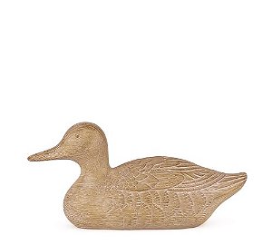 Escultura Pato em Polirresina M - 26,5cm x 11,5cm