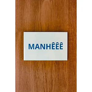 Azulejo Decorativo Manheee - 10cm x 15cm