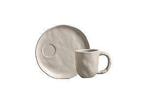 Conjunto com 6 Xícaras de Café com Pires Aroma - 100ml
