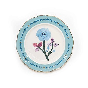 Sousplat em Porcelana Botânica Camelia Azul Bitossi - 32cm