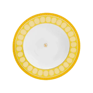 Prato Massa Fundo Swarovski Signum Amarelo - Rosenthal 24cm