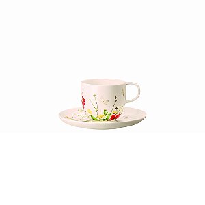 Xicara Café com Pires Fleur Sauvage Rosenthal - 200ml