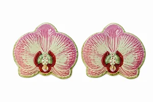 Conjunto com 2 Porta Guardanapo Orquídeas Brasileira Rosa 1 Marcelo Antunes