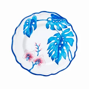 Prato Sobremesa Orquídea Brasileira Azul 21cm - Marcelo Antunes & Les Ottomans