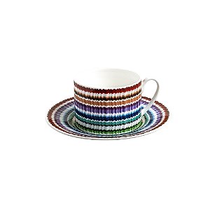 Conjunto com 2 Xicaras de Chá com Pires Missoni Waves - 200ml