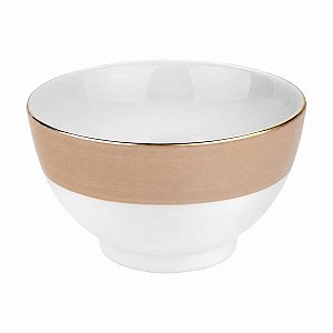 Bowl Porcelana Paint Bege 13cm - Mameg