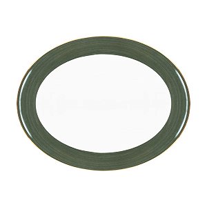 Travessa Paint Porcelana Verde Escuro M 32cm x 25cm - Mameg