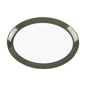Travessa Paint Porcelana Verde Escuro G 40cm x 29cm - Mameg