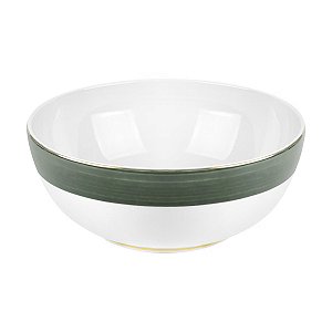 Saladeira Porcelana Paint Verde Escuro 25cm - Mameg
