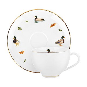 Xicara de Chá com Pires Mallard 250ml - Mameg