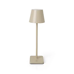 Luminaria de Mesa Ross Tatil Regulavel Taupe - 37,5cm x 11cm