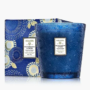 Vela Vaso Pedestal 3 Pavios +80h Mediterranean Lemon - Voluspa