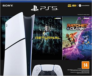 Console PlayStation 5 Slim Edição Digital - Com 02 Jogos