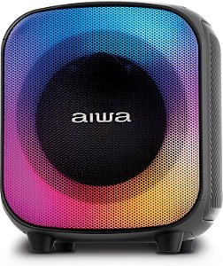 Caixa de Som PartyBox AIWA PB-07 Bluetooth 8H RGB USB TWS Preto