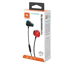 Fone de Ouvido Com Fio JBL Quantum 50N - Microfone Integrado - Azul/Vermelho