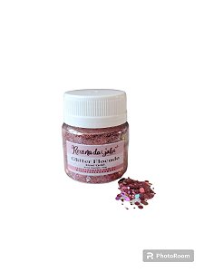Glitter Flocado - Rosê gold - 20 gramas