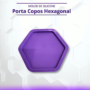 Molde de Silicone Porta Copos Hexagonal