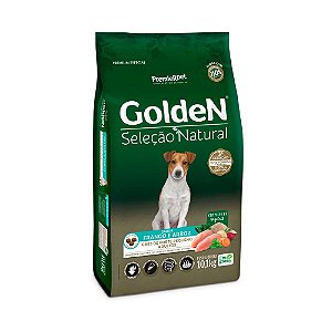 Ração Golden Seleção Natural Mini Bits para Cães Adultos de Porte Pequeno