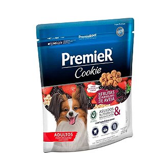 Biscoito Premier Cookie para Cães Adultos Sabor Frutas Vermelhas e Aveia
