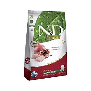 Ração Farmina N&D Prime Frango e Romã Cães Filhotes Raças Grandes - 10,1 kg
