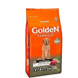 Ração Golden Fórmula para Cães Adultos Sabor Carne e Arroz 15 kg