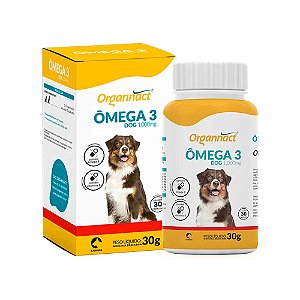 Ômega 3 Dog Organnact 1000mg para Cães