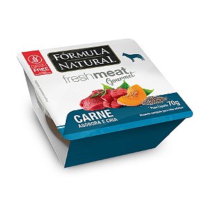 Ração Úmida Fórmula Natural FreshMeat Gourmet para Cães Sabor Carne 70g
