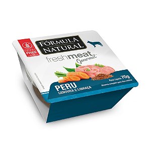 Ração Úmida Fórmula Natural FreshMeat Gourmet para Cães Sabor Peru 70g