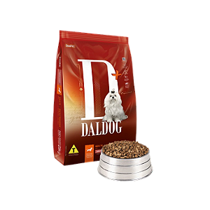 Ração Daldog Sabor Carne para Cães Adultos de Raças Pequenas