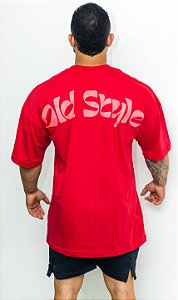 Power T-shirt Oversized - vermelho