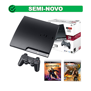 Playstation 3 Super Slim 250gb Edição Limitada Azul Lacrado 