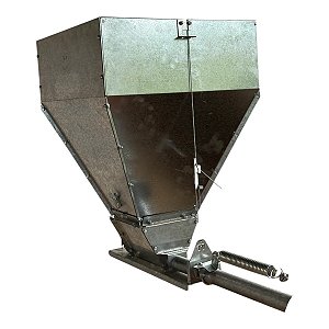 CAIXA RAÇÃO METALICA 50KG COMEDOURO AUTOMATICO AVICULTURA