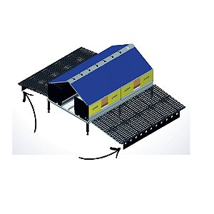 MADEIRA PLASTICA FECHAMENTO FRONTAL SLAT NINHO AUTOMATICO 2500MM X 250MM X 10MM