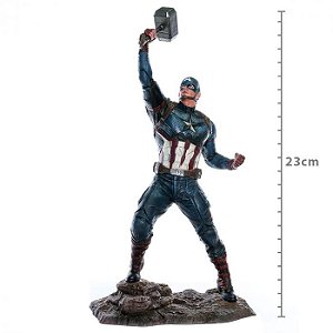 Capitão América PVC Diorama - Vigadores Ultimato Marvel Gallery Statue Diamond Select