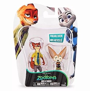 Nick e Finnick Zootopia Disney Tomy