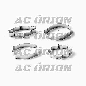 Cortador Placas/Molduras Grande 10cm – Kit c/4 cortadores