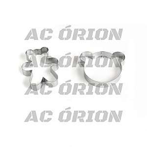 Cortador Urso Médio 7,5cm – Kit c/2 cortadores